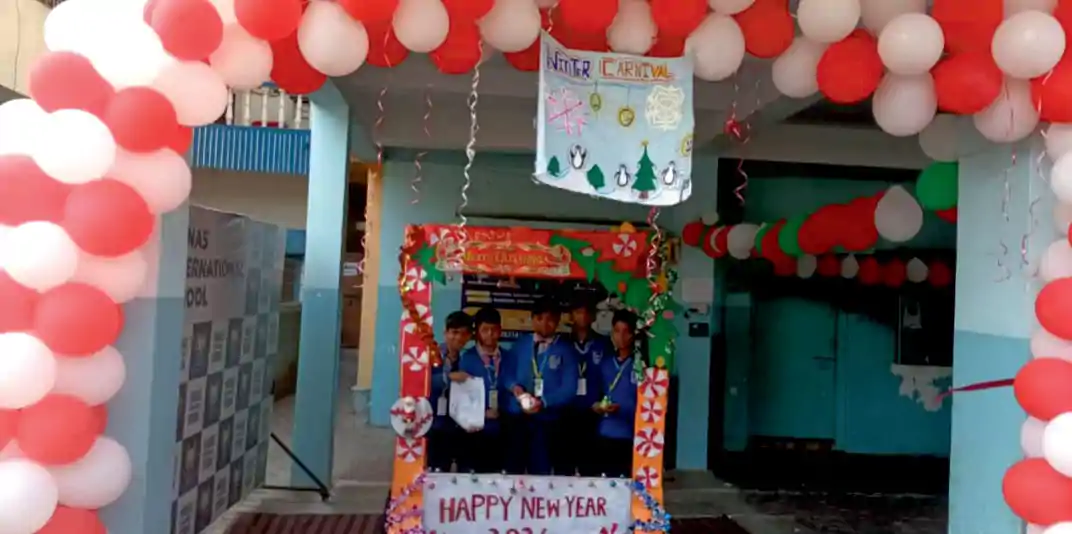 Winter Carnival decorations