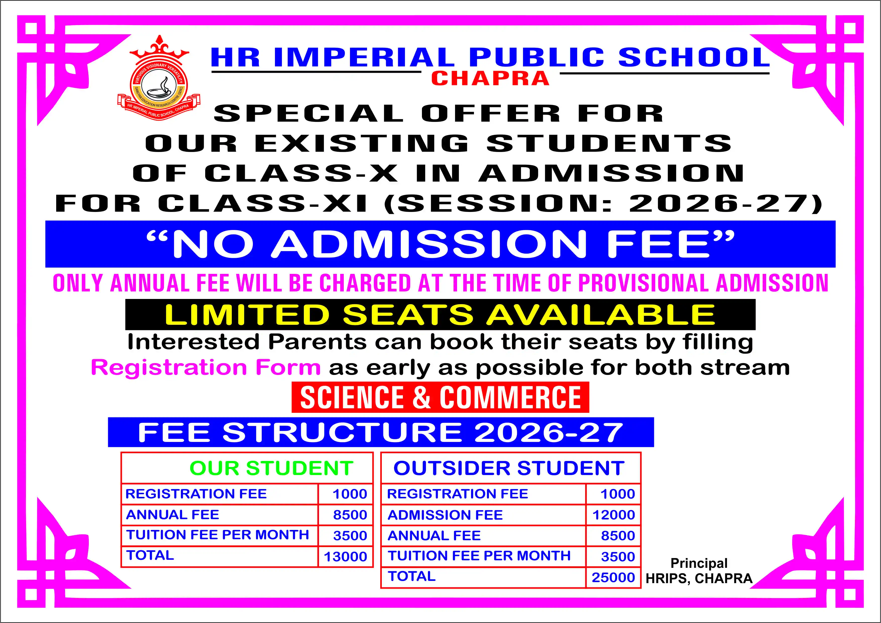 PROVISIONAL REGISTRATION CLASS XI